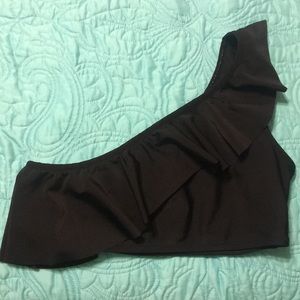 one shoulder swim suit top